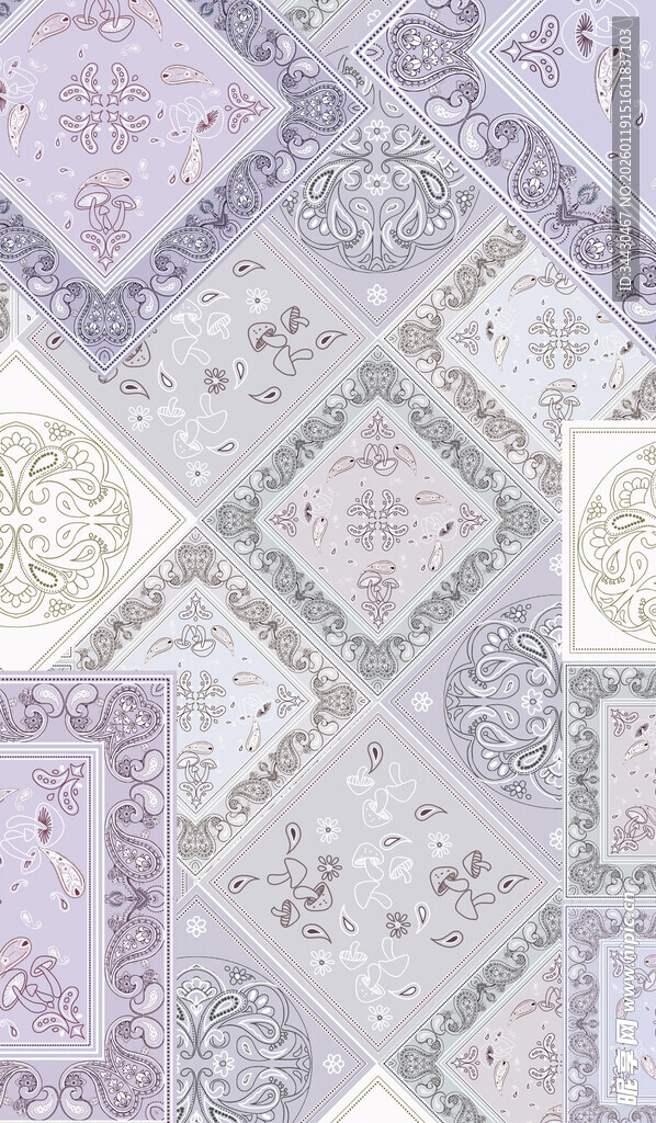 淡紫色几何图案纹理背景