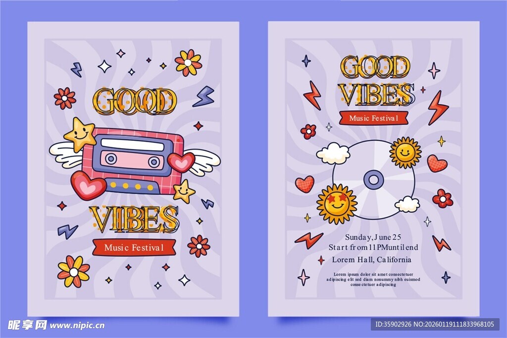 音乐贺卡设计模板