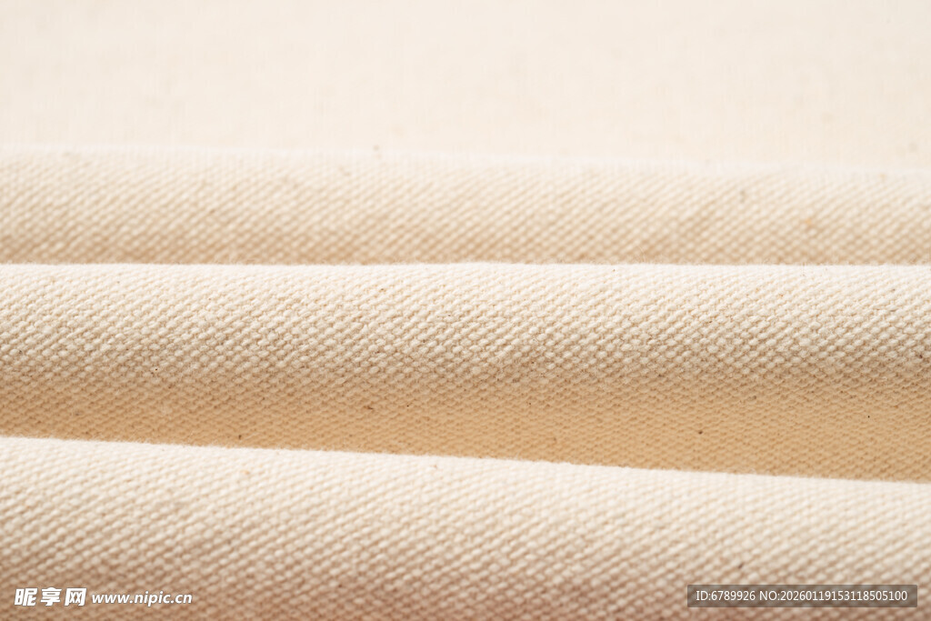 米色柔软布料纹理展示