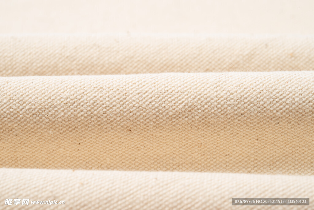 米白色纹理布料展示