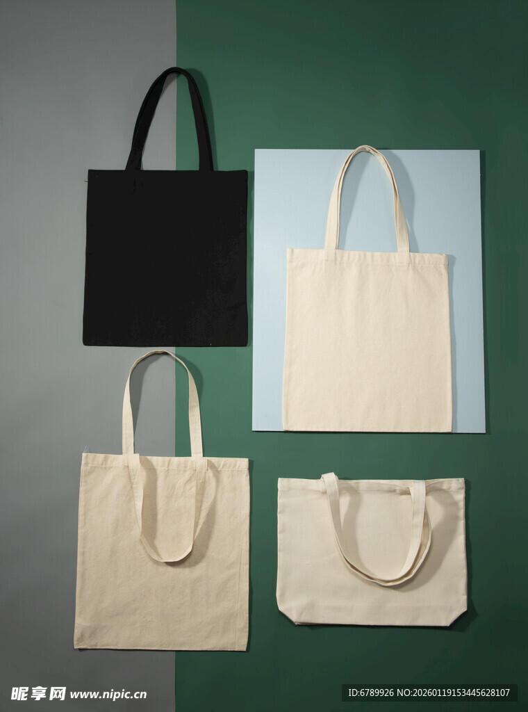 简约风手提帆布袋展示