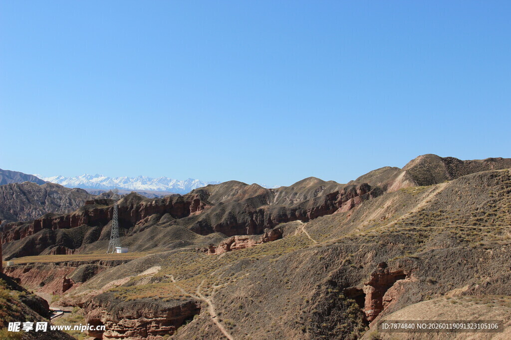 壮丽丹霞地貌景观