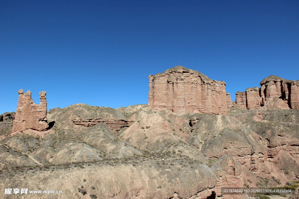 壮丽丹霞地貌景观