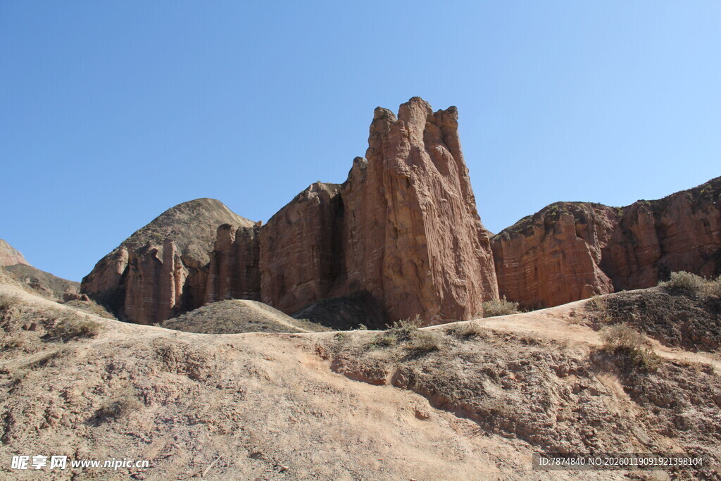 壮丽丹霞地貌景观