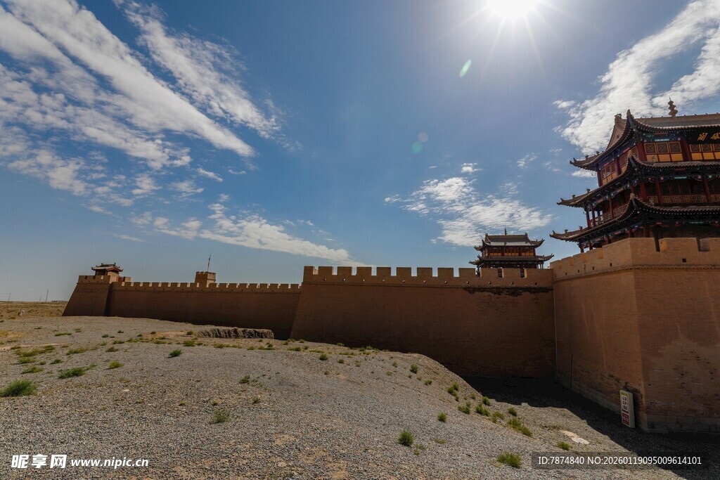 嘉峪关古城墙风光