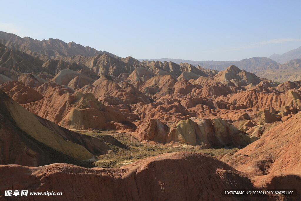壮丽丹霞地貌景观