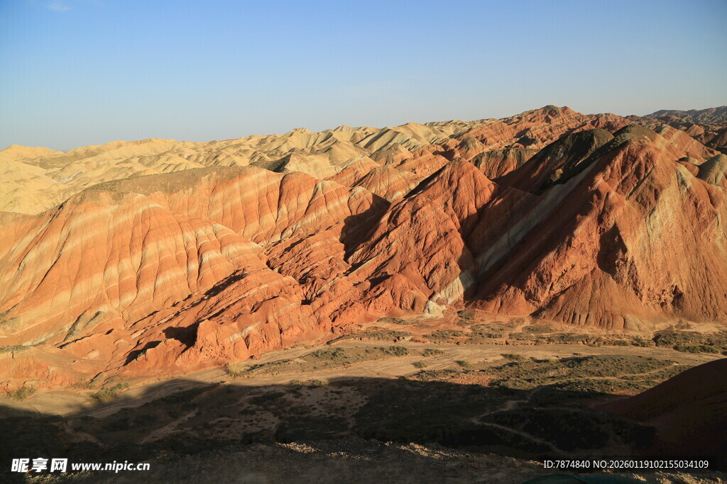壮丽丹霞地貌景观