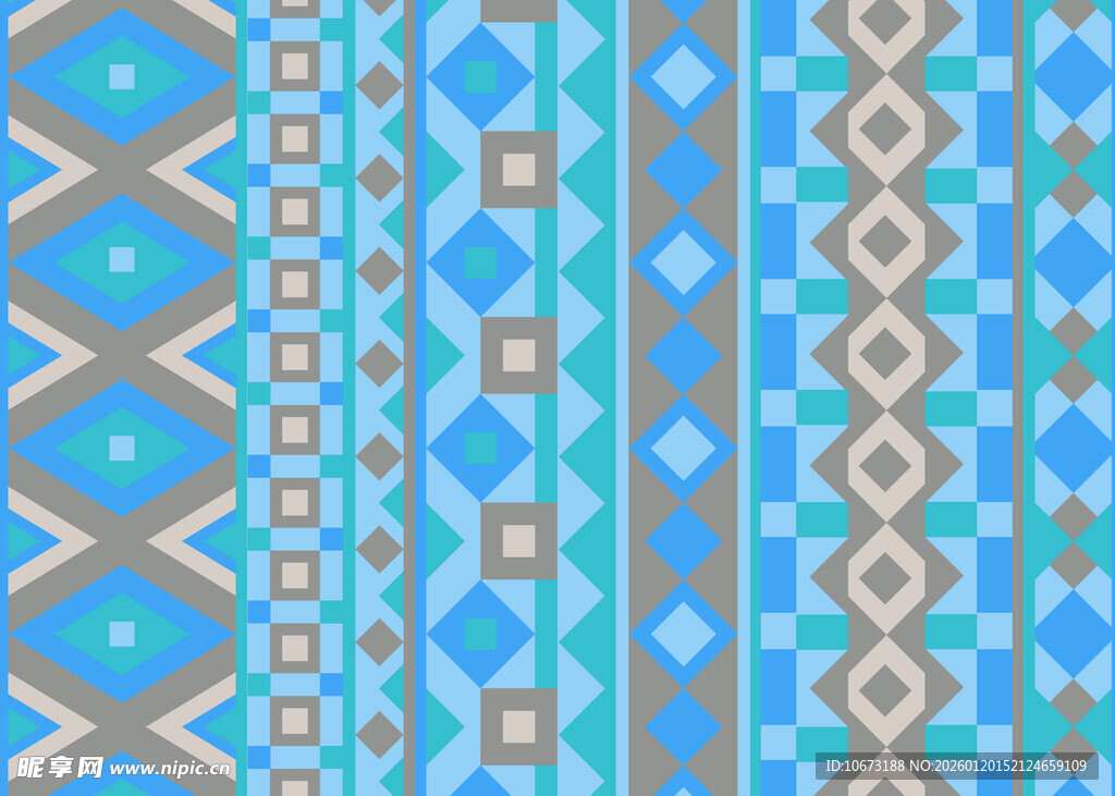 蓝调几何图案纹理背景