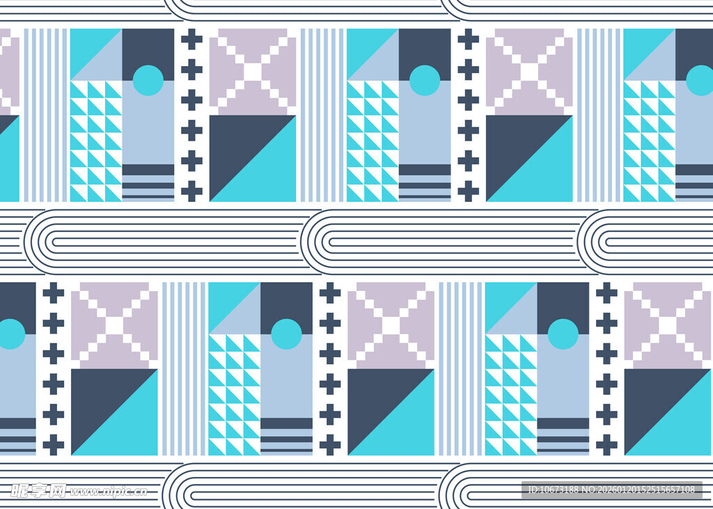 几何图案拼接背景设计