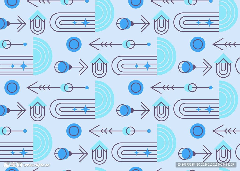 科技风几何图案无缝背景
