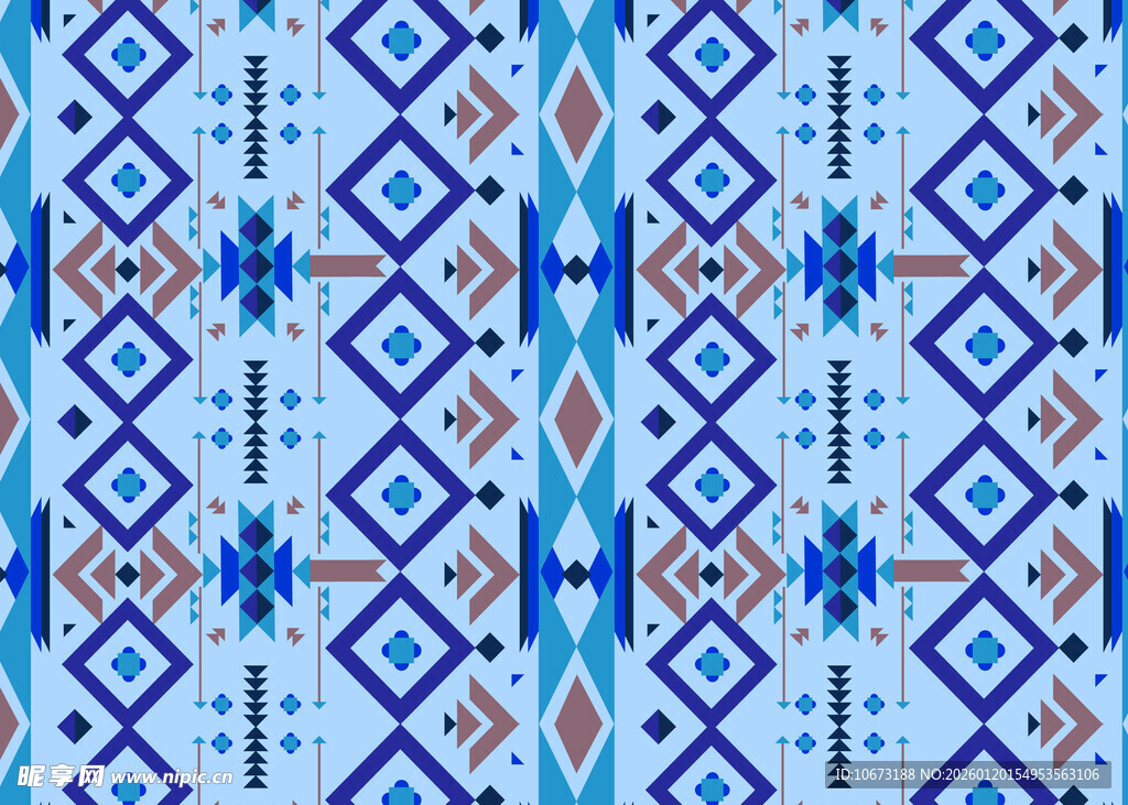 蓝白几何图案装饰纹理