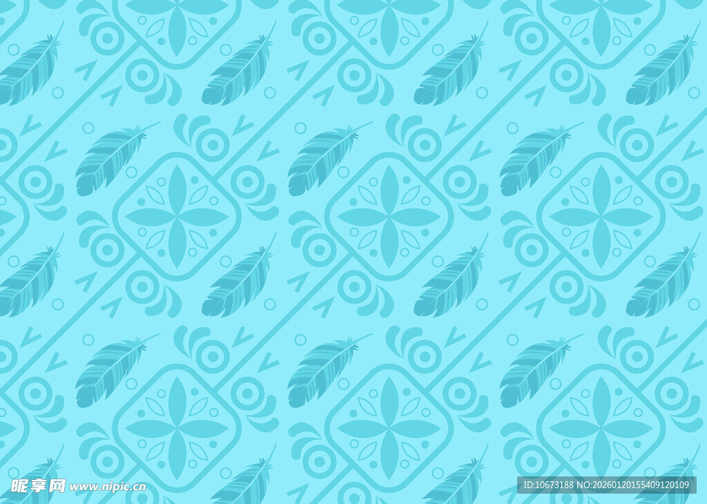 浅蓝色几何花纹图案背景