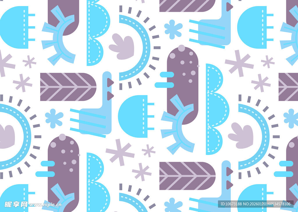 海洋主题卡通图案背景