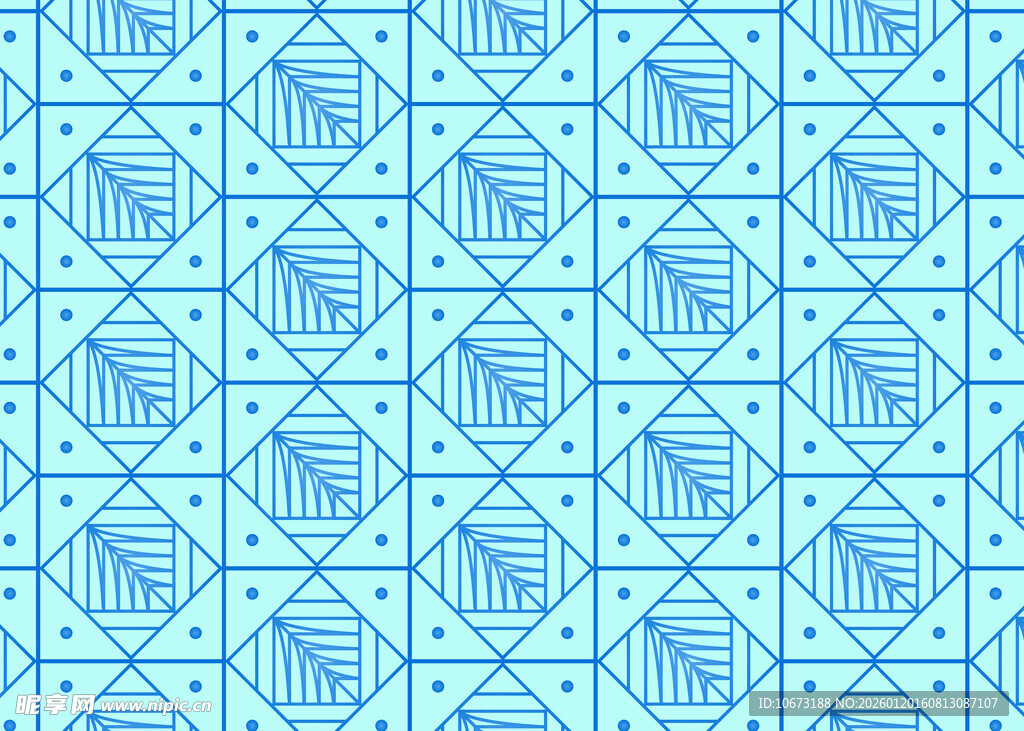浅蓝色几何图案纹理背景