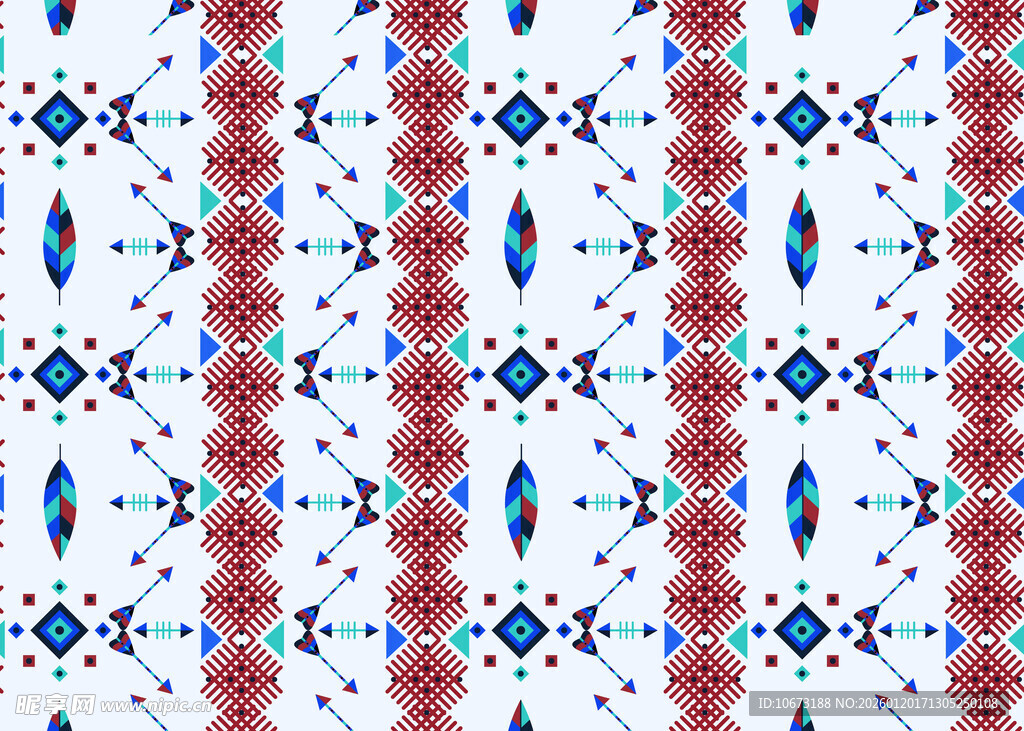 几何图案民族风花纹背景