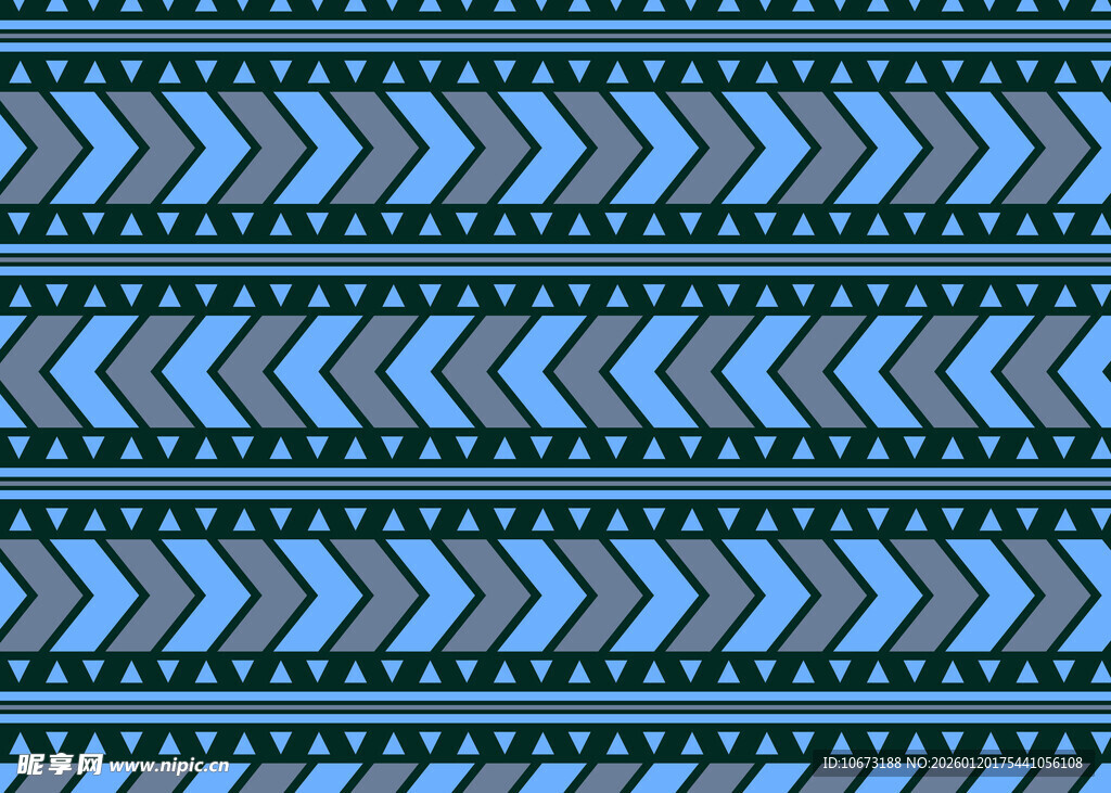 几何条纹民族风图案设计