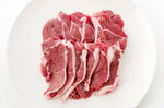 新鲜羊肉切片