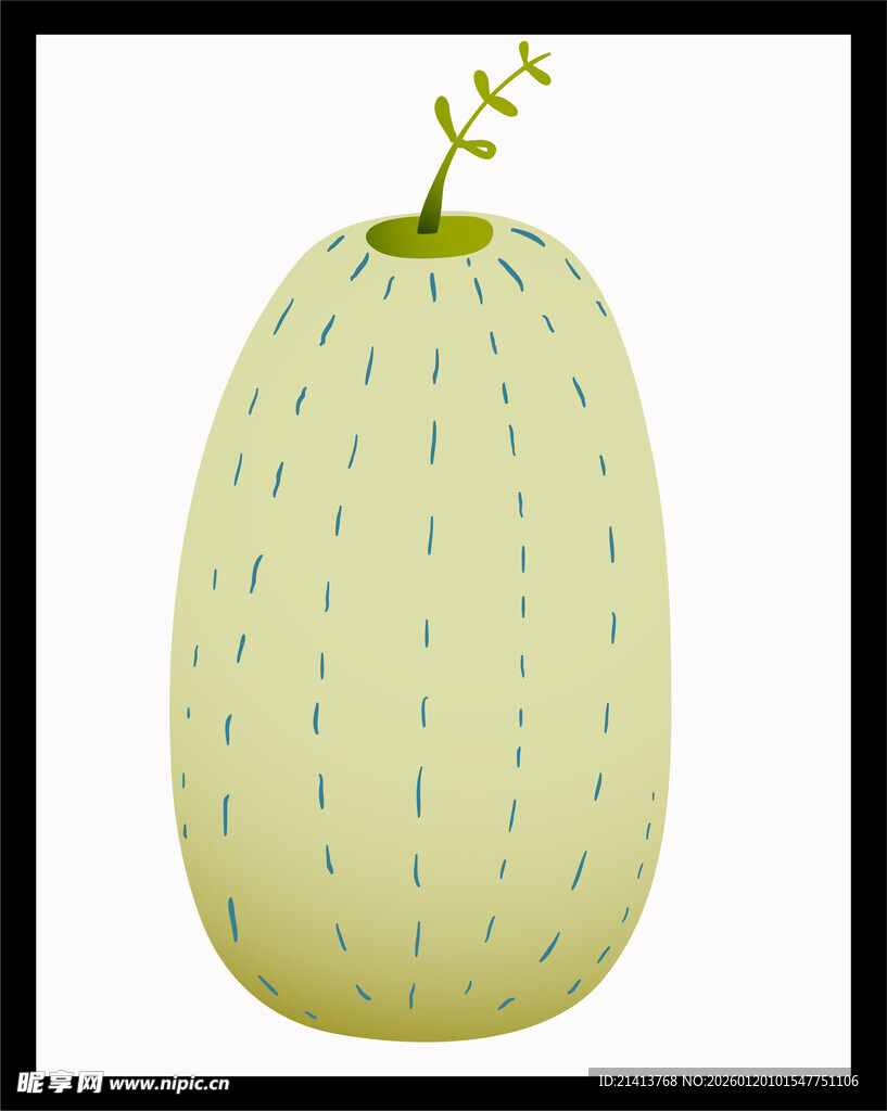 可爱卡通冬瓜形象