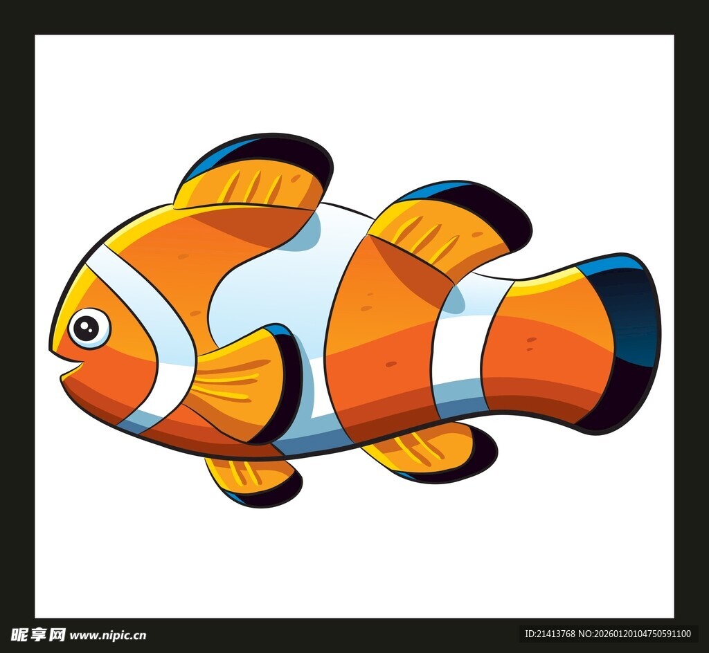 可爱小丑鱼卡通形象