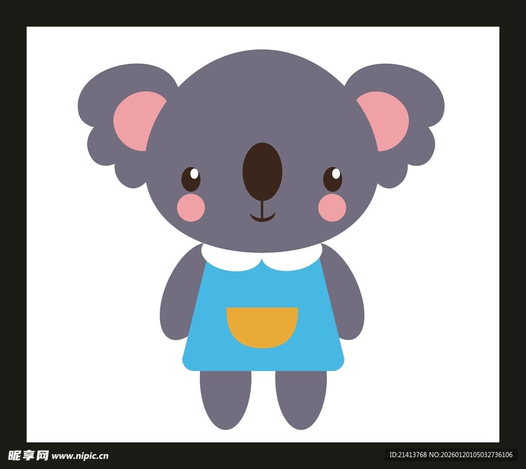 可爱考拉卡通形象