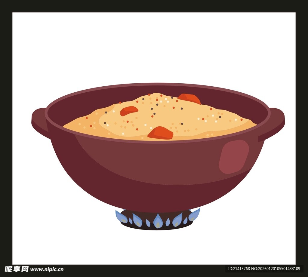 锅中煮着美味汤羹