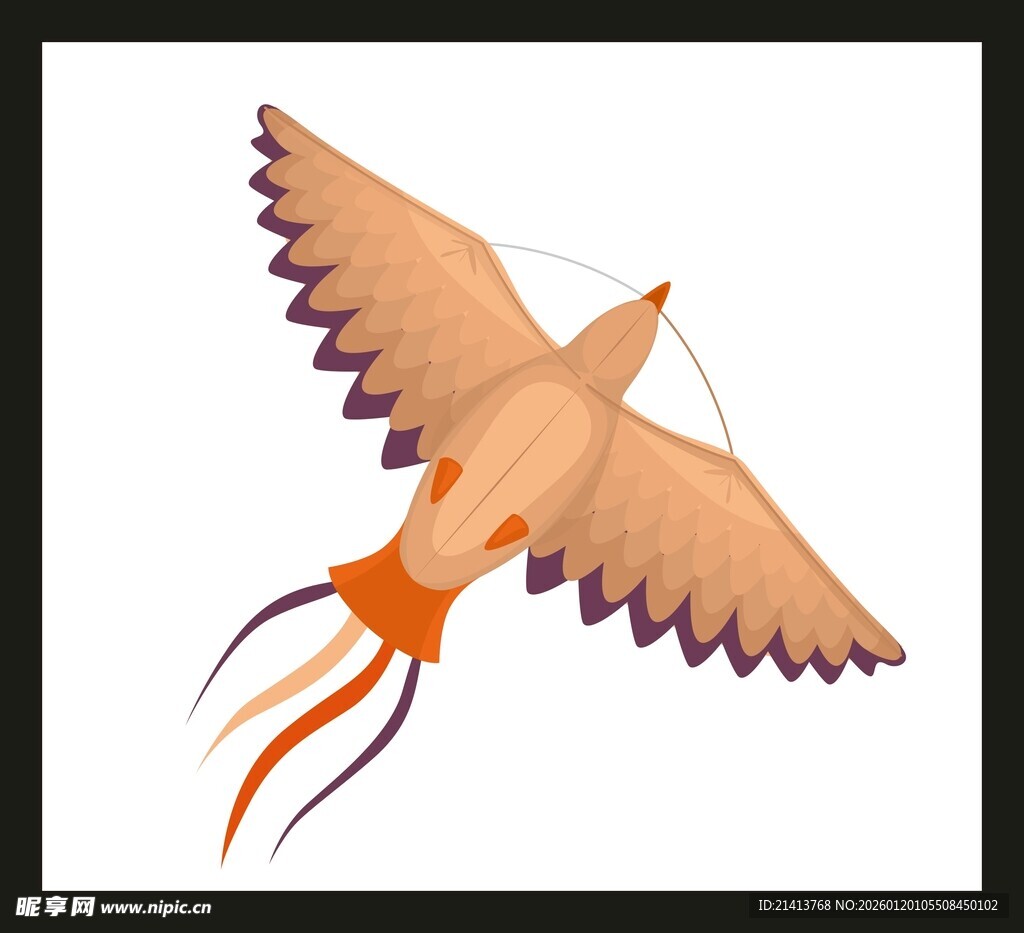 飞翔的彩色风筝