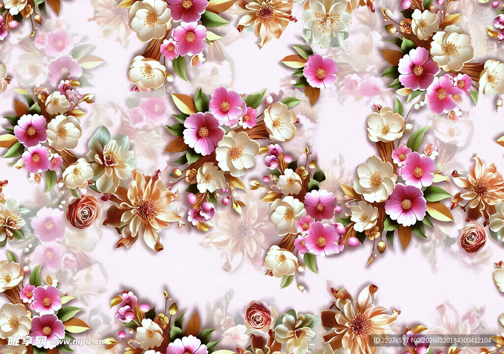 花卉图案背景图