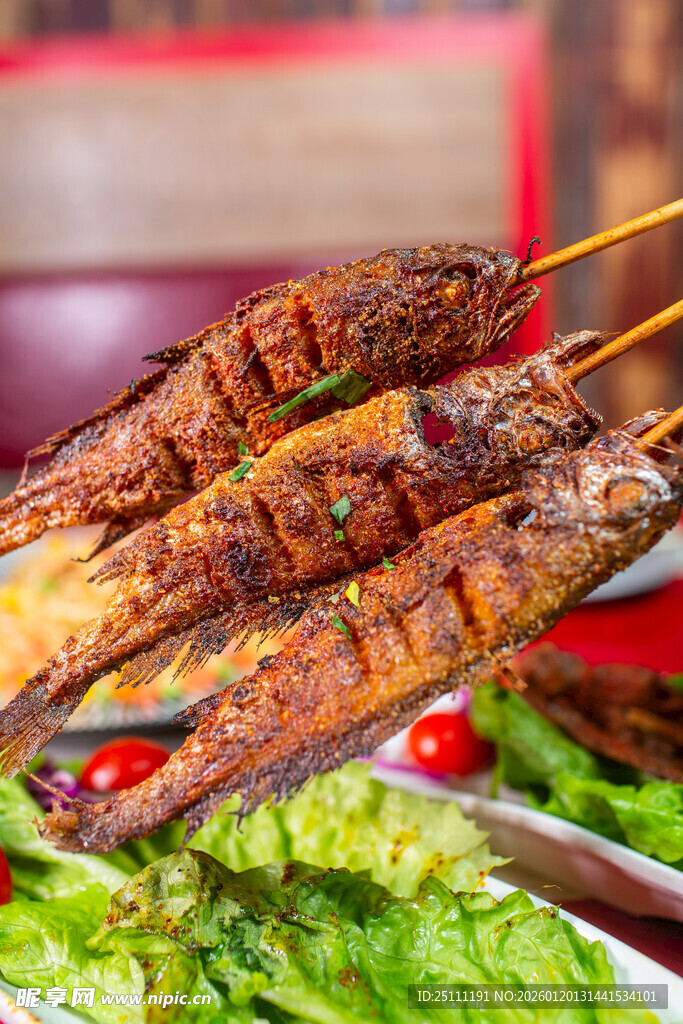 美味烤串诱人呈现