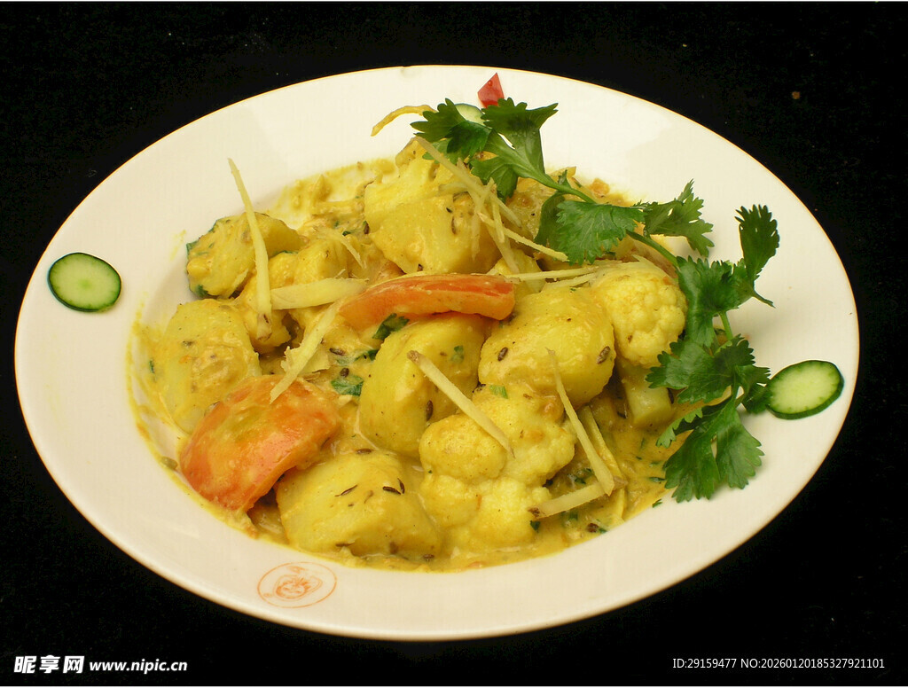 美味咖喱海鲜拼盘