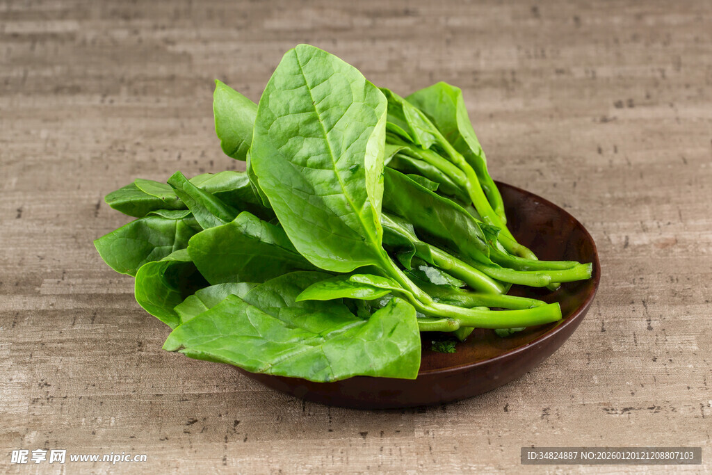 新鲜菠菜叶