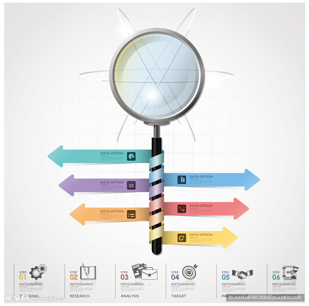 放大镜下的多元信息指引