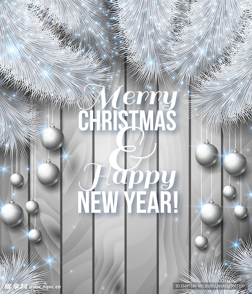 圣诞新年装饰背景图