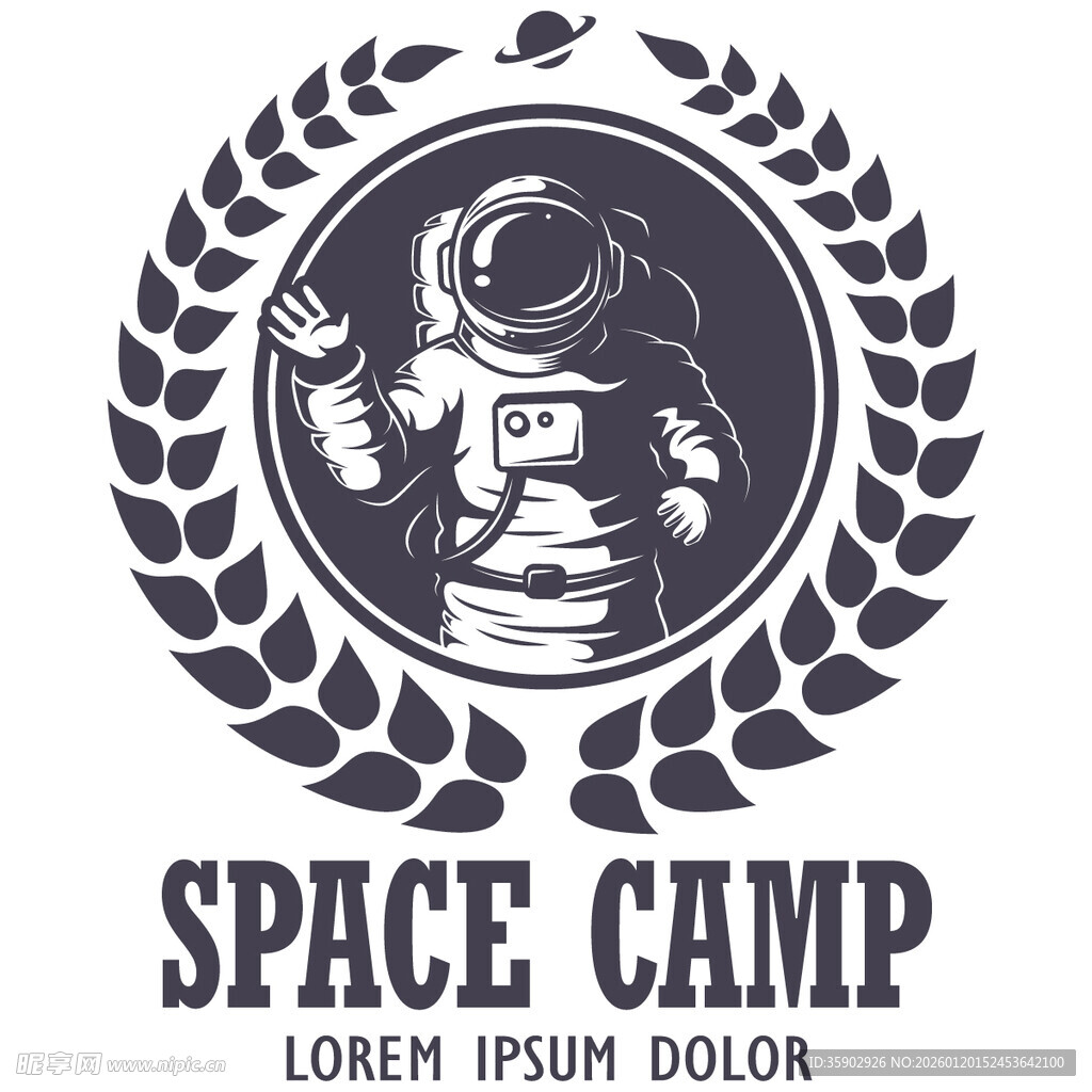 太空营标志设计