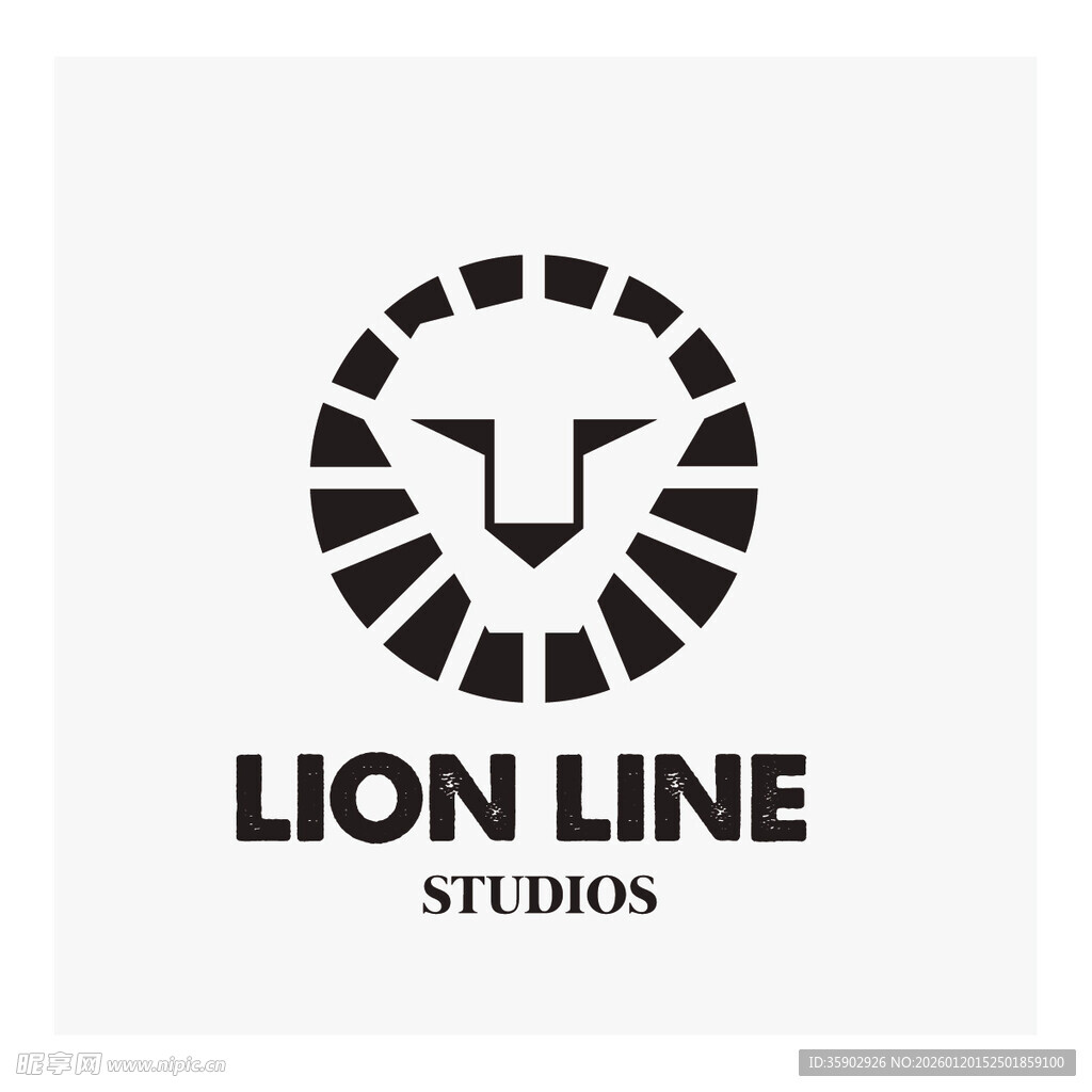 狮子线条工作室标志