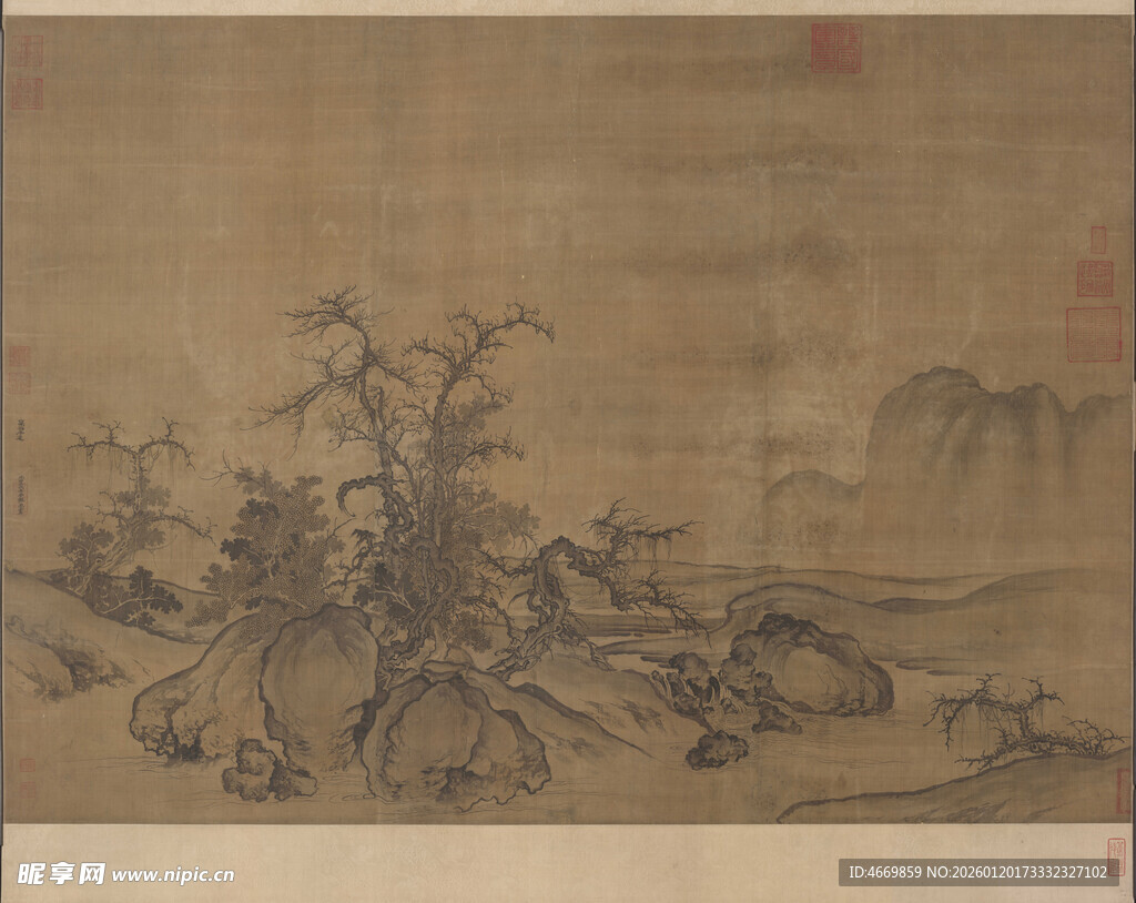 古代山水花鸟画