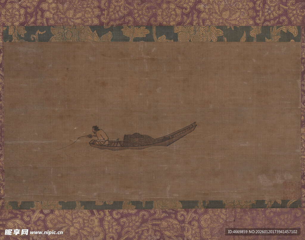 古旧织物上的神秘图案