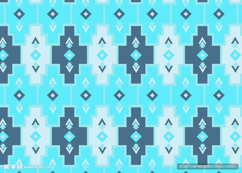 蓝底几何图案纹理背景