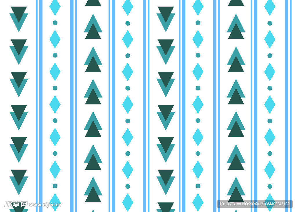 北欧风几何图案无缝背景