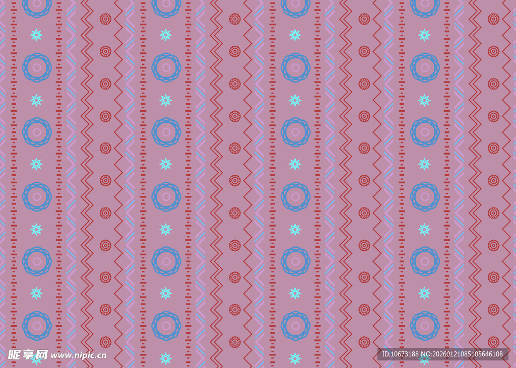 粉色几何图案无缝花纹