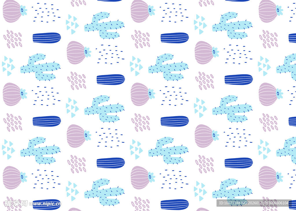 可爱动物图案背景纹理