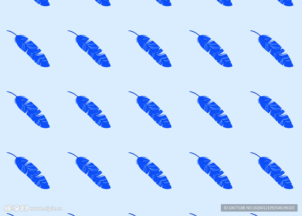 蓝色飞鸟图案背景纹理