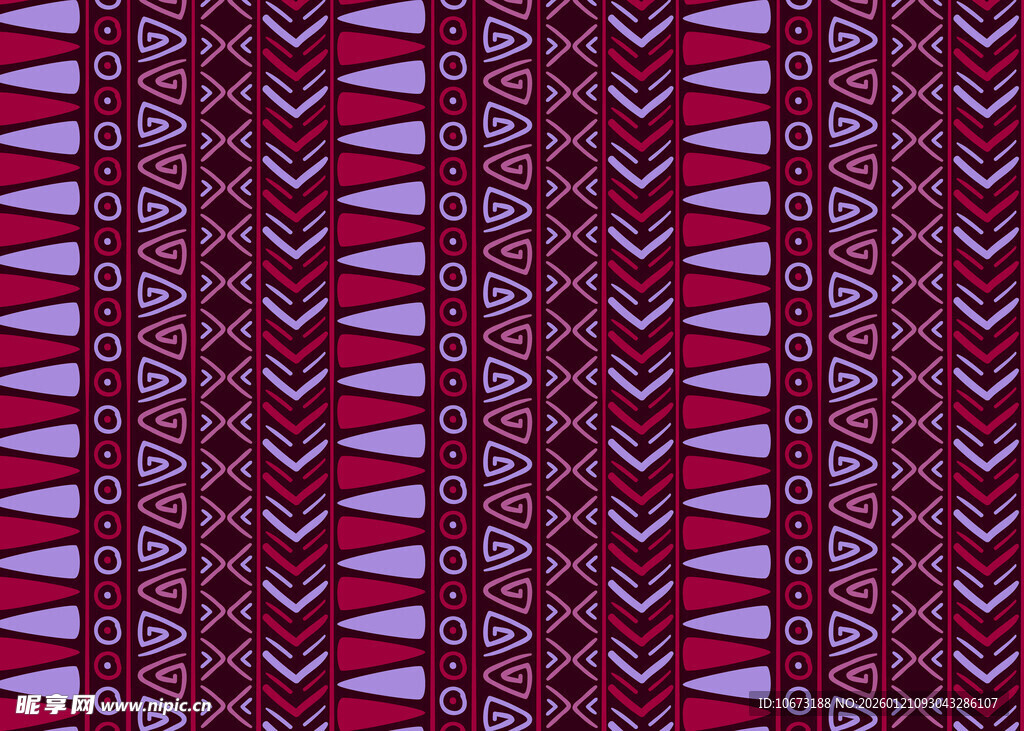 红色几何图案织物纹理