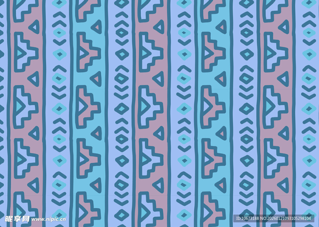 民族风几何图案纹理背景