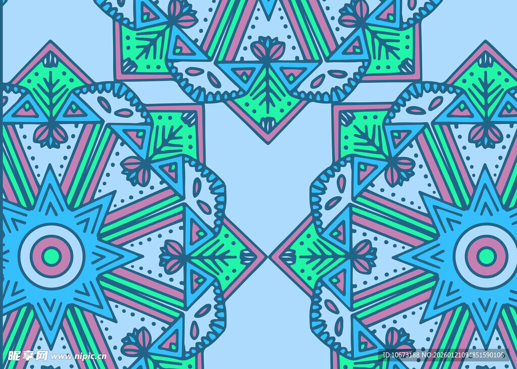 几何图案装饰性花纹设计