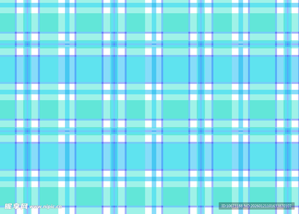 蓝绿格子图案背景