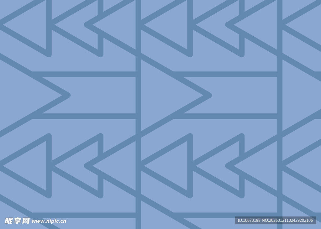 蓝色几何箭头图案背景