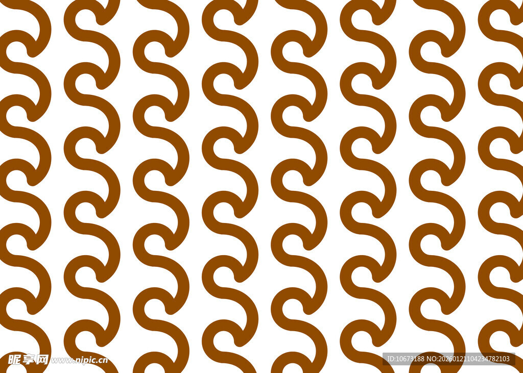 棕色卷曲图案纹理背景