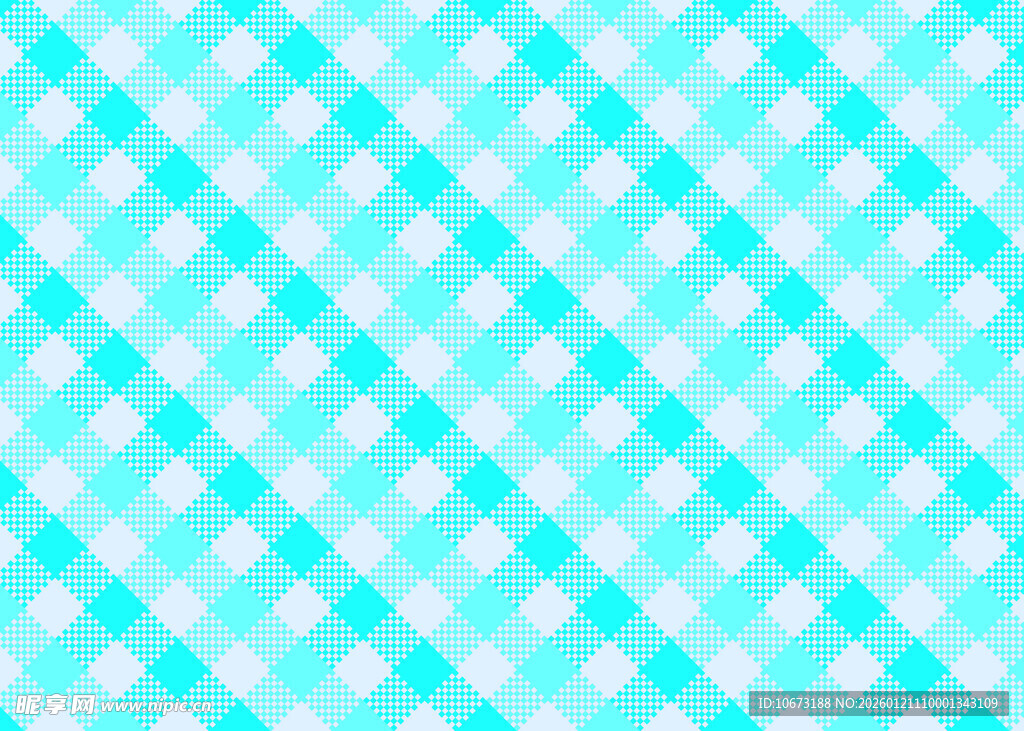 蓝白格子清新背景图案