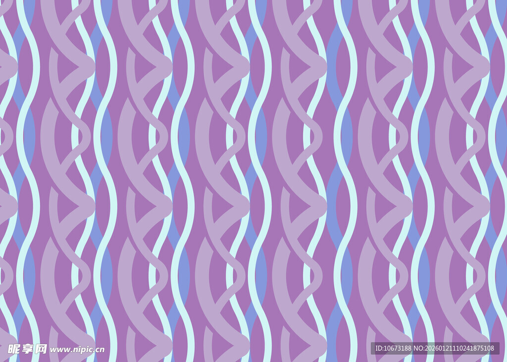 淡紫色波纹几何图案背景
