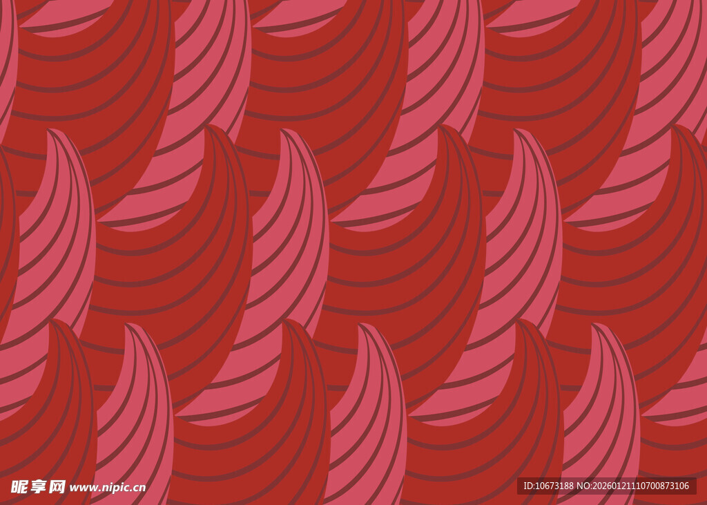 红色叶片图案纹理背景